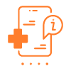 medical document with cross symbol representing health services and three key details about patient care