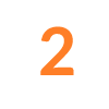 number two in bold orange color on a white background for clear visibility and engagement with two important elements